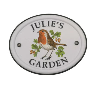 British Bird Garden Signs