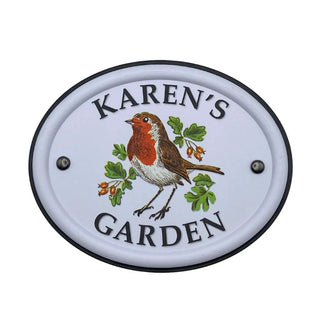 British Bird Garden Signs