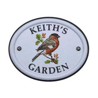 British Bird Garden Signs