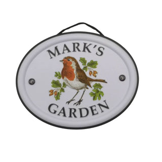 British Bird Garden Signs