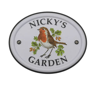 British Bird Garden Signs