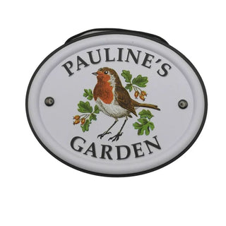 British Bird Garden Signs