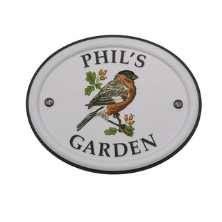 British Bird Garden Signs