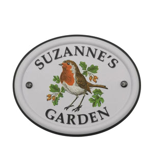 British Bird Garden Signs