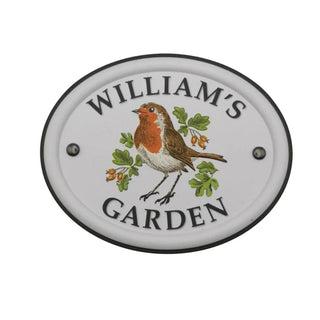 British Bird Garden Signs