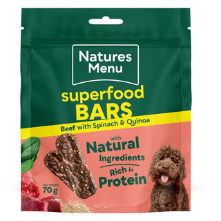 Natures Menu Superfood Bars Beef 70g