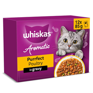 Whiskas 1+ Cat Pouches Aromatic Poultry In Gravy