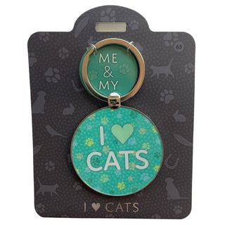 Me & My Pet Keyring -  Cats