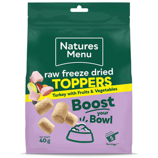 Natues Menu Complete Freeze Dried Turkey Toppers
