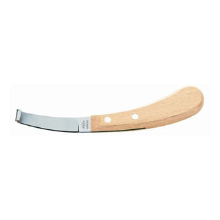 Economy Hoof Knife Wooden Handle - Right Hand