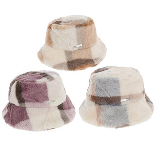 Cosy Modern Checks Bucket Hat