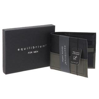 Equilibrium For Men Two Tone RFID Leather Wallet