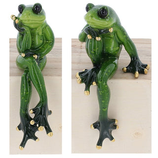 Tropical Yoga Frog Shelf Sitter
