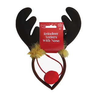 Antler Headband With Nose