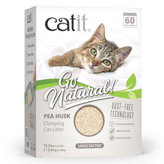 Catit Go Natural Pea Husk Clumping Litter Unscented 5.6kg