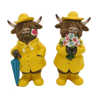 Highland Cow Standing Raincoat