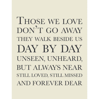 Those We Love Mini Metal Sign