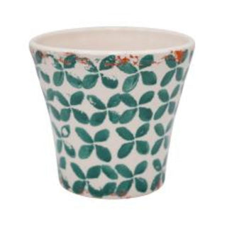 Porto Green Tile Tapered Planter