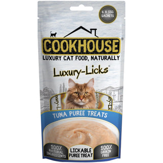 Cookhouse Cat Licks Tuna Puree