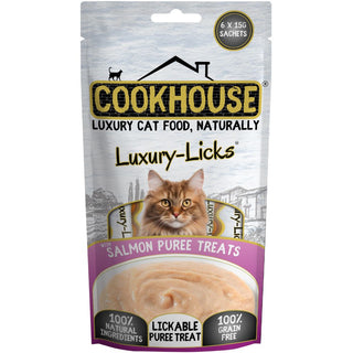 Cookhouse Cat Licks Salmon Puree