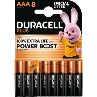 Duracell Plus Power Boost AAA 8 Pack