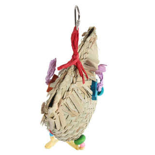 Shedding Pouch Chewable Foraging Parrot Toy - Large