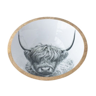 Highland Cow Enamel Bowl