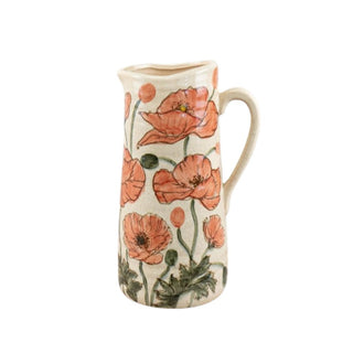 Tall Poppy Vase Jug