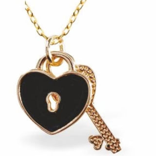 Byzantium Dainty Heart "Key to my Heart" Necklace