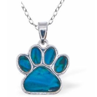 Byzantium Natural Paua Shell Paw Necklace