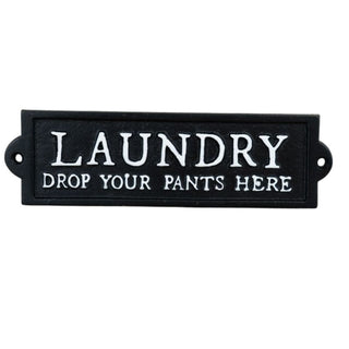 Laundry Cast Iron Sign