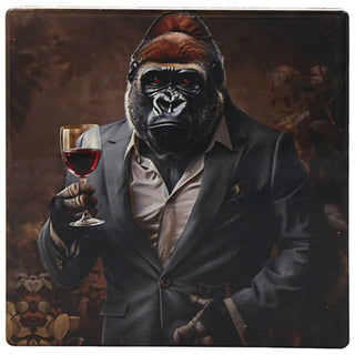 Urban Art Coaster Wine Kong-Oisseur