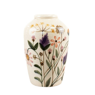Wild flowers Painted Vase