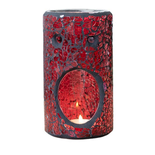 Red Pillar Crackle Oil Burner