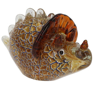 Art In Glass Handmade Triceratops