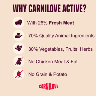 Carnilove Active Dog Venison, Reindeer & Wild Boar