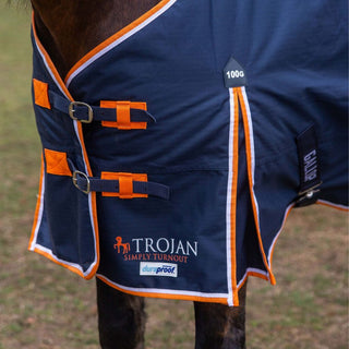 Gallop Trojan 100 Duraproof Turnout Rug Navy