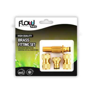 Flow Garden Pro Brss Hose Fitting Set