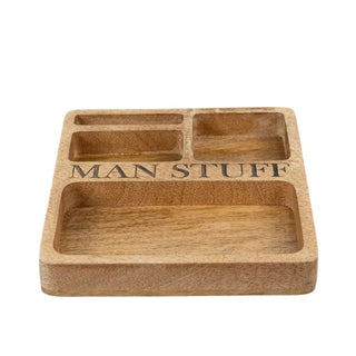 Man Stuff Mango Wood Tray