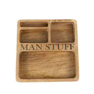 Man Stuff Mango Wood Tray