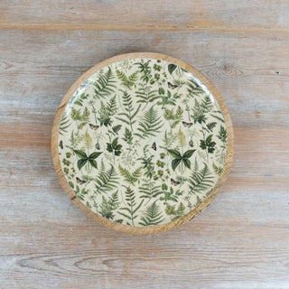 Fern Wood Plate Enamel Coating