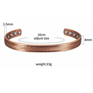 Byzantium Jewellery Copper Magnetic Bracelet