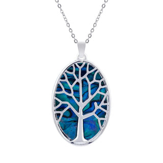Byzantium Jewellery Paua Tree Of Life Oval