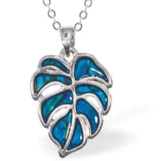 Byzantium Jewellery Paua Leaf Necklace