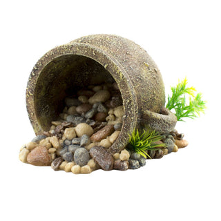 Aqua One Clay Pot Spilling Pebbles