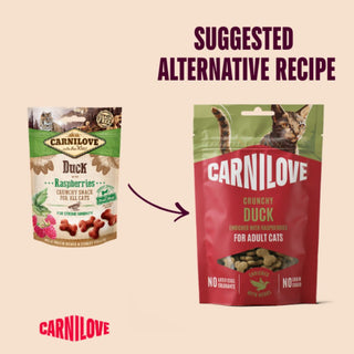 Carnilove Crunchy Cat Treat Duck & Raspberry