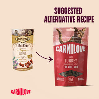 Carnilove Semi Moist Cat Treat Turkey & Catnip