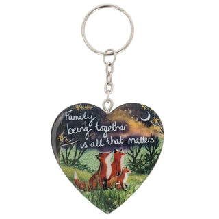 Fox Under The Moon Keyring