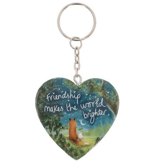 Fox Under The Moon Keyring