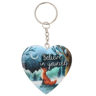 Fox Under The Moon Keyring